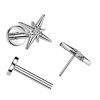Piercing do brady - PUSH IN labreta TITAN