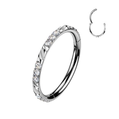 TITAN piercing - segment kruh (1,2 x 10 mm)