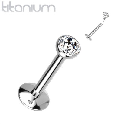 Piercing do brady titan (1,0 x 6 mm, kamínek 2 mm)