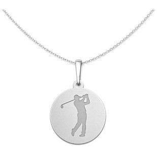Stříbrný přívěsek golfista