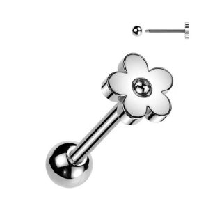 Piercing do jazyku činka chirurgická ocel kytička