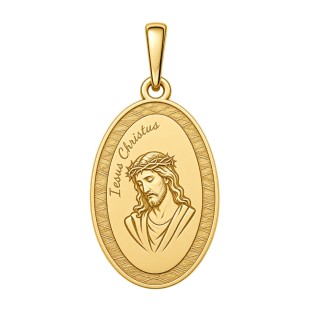 Pozlacený stříbrný přívěsek Ježíš Kristus