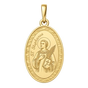 Pozlacený stříbrný přívěsek svatý Štěpán