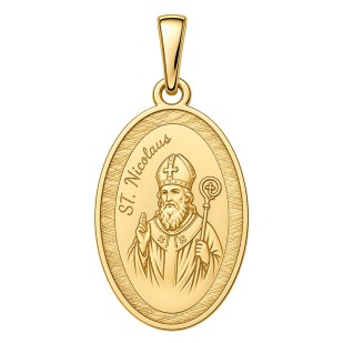 Pozlacený stříbrný přívěsek svatý Mikuláš