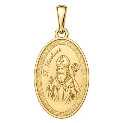 Pozlacený stříbrný přívěsek svatý Mikuláš