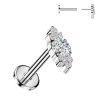 Piercing do brady - PUSH IN labreta TITAN