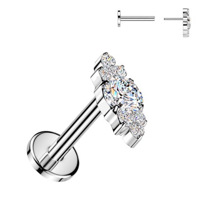 Piercing do brady - PUSH IN labreta TITAN