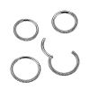 Ocelový piercing - segment kruh (1,2 x 10 mm)