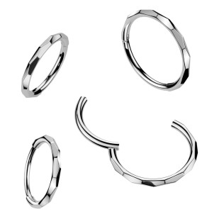 Ocelový piercing - segment kruh