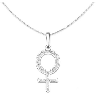 Stříbrný přívěsek symbol ženy