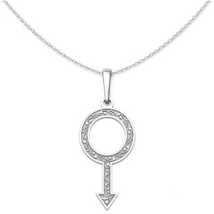 Stříbrný přívěsek symbol muže