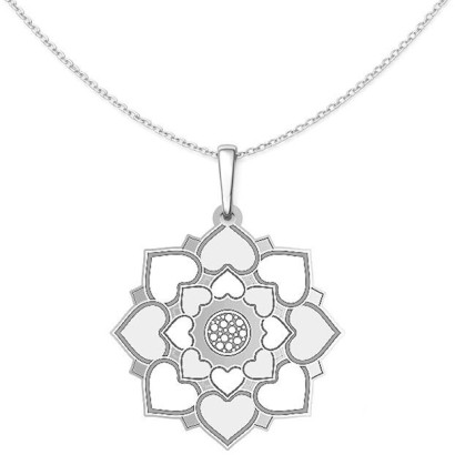 Stříbrný přívěsek mandala srdcí