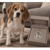 Stříbrný přívěsek pes beagle