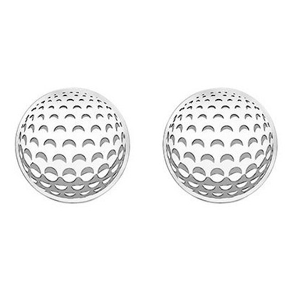Stříbrné náušnice golfové míčky