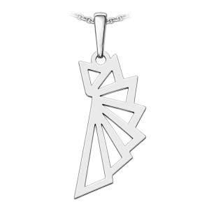 Stříbrný přívěsek geometrický paprsek
