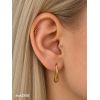 Pozlacený piercing do brady - labreta 1,2 x 12 mm, čirý zirkon
