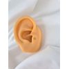 Pozlacený piercing do brady - labreta 1,2 x 12 mm, čirý zirkon