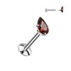 Piercing do brady labreta – kapka TITAN (1,2 x 8 mm - tyrkysová)