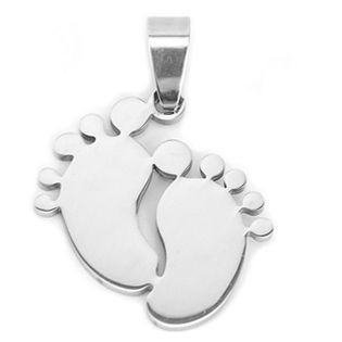 S4U Ocelový přívěsek stopy - DR1165