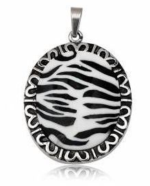 Přívěsek chirurgická ocel zebrovaná