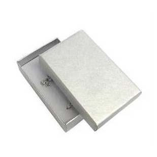 Krabička na soupravu šperků - stříbrná