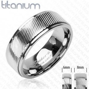 Titanové snubní prsteny 1 pár HWRTI0350