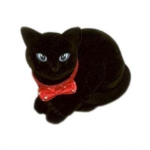 Dárková krabička semiš - kočka