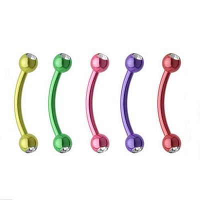 S4U Piercing do obočí (zelená) - OB01173-G