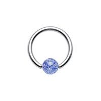 Levně Piercing - kruh (modrá) - K01021-02