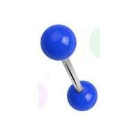 Levně Piercing do jazyka akrylát (modrá) - PJ01094-B