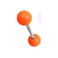 Levně Piercing do jazyka akrylát (oranžová) - PJ01094-O