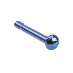 Levně Piercing do nosu - půlkulička (modrá, 0,7 x 7 mm)