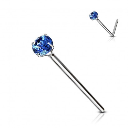 Variabilní piercing do nosu (tmavě modrá)