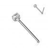 Variabilní piercing do nosu (tmavě fialová)