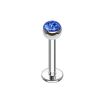 Piercing do brady - labreta 1,2 x 8 mm (zelená)