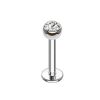 Piercing do brady - labreta 1,2 x 8 mm (zelená)