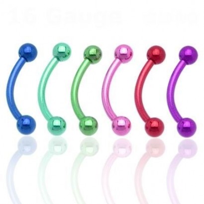 Piercing do obočí (modrá)