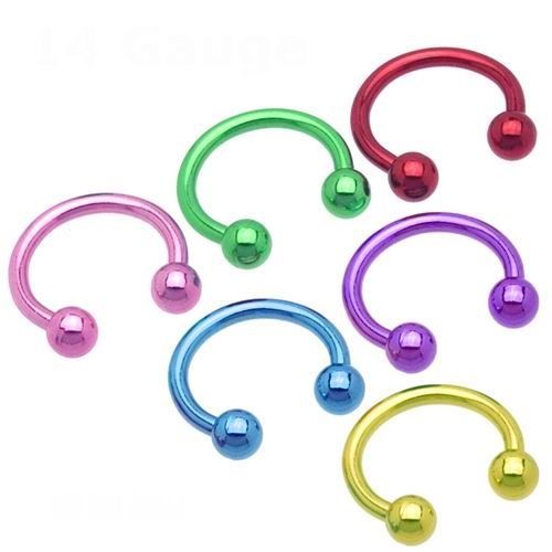 Levně S4U Piercing - podkova (zelená) - PV01003-G