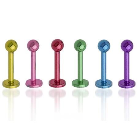 Levně S4U Piercing do brady - labreta (růžová) - LB01175-P