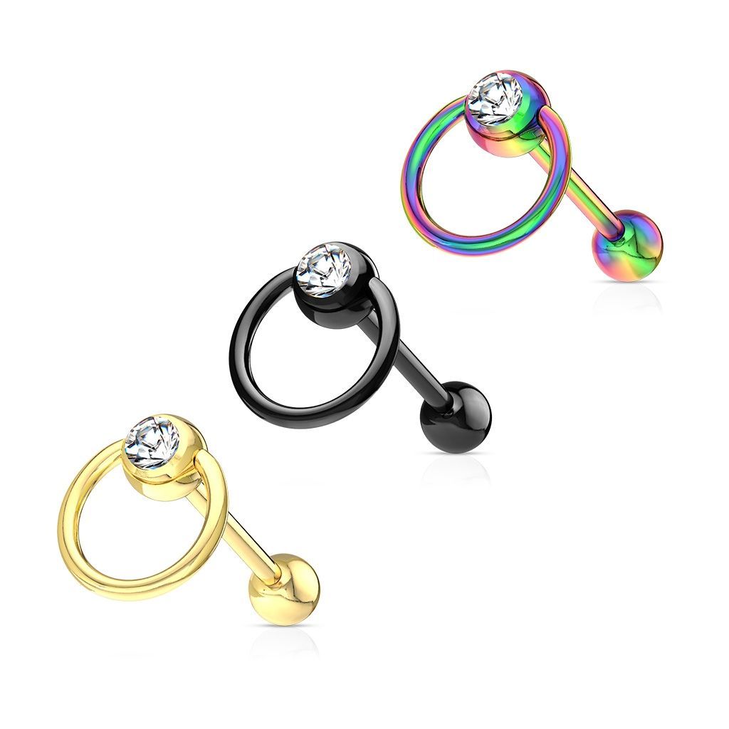 Levně S4U Piercing do jazyka (zlatá) - PJ01168-GDC