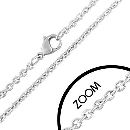 S4U Ocelový řetízek šíře 3 mm (75 cm) - OPE1098-030-75