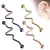 Industrial piercing 1,6 x 38 mm (růžové zlato)