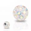 Náhradní kulička s krystaly Swarovski®, 5 mm, závit 1,6 mm (duhová)