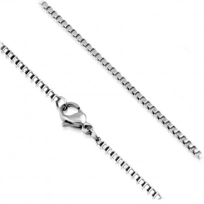 Ocelový řetízek čtvercový, tl. 3 mm (50 cm)