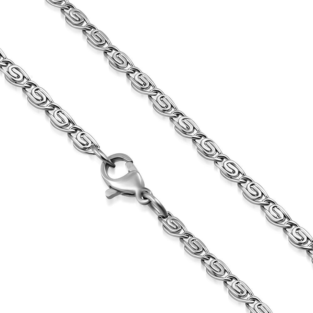 S4U Ocelový řetízek řecký klíč, tl. 2 mm (60 cm) - OPE1213-020-60