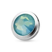 Microdermal piercing - opalit 5 mm (zelená, 5 mm)