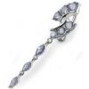 Stříbrný piercing do pupíku (tyrkysová)