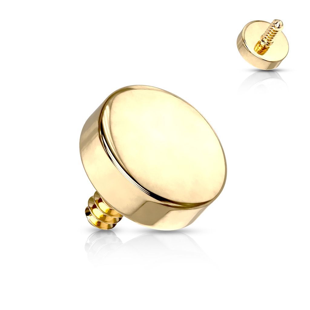 S4U Microdermal piercing placička - ozdobná část (3 mm) - MD004-GD-03