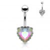 Piercing do pupíku srdíčko (vitrail medium)