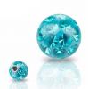 Náhradní kulička s krystaly Swarovski®, 6 mm, závit 1,6 mm (tyrkysová)